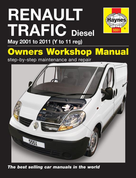 5551 Haynes Manual Renault Trafic Diesel 01 11 Y To 11