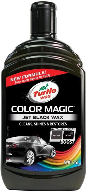 Turtle Wax Color Magic Black Car Polish Cleans, Shines and Restores 500ml