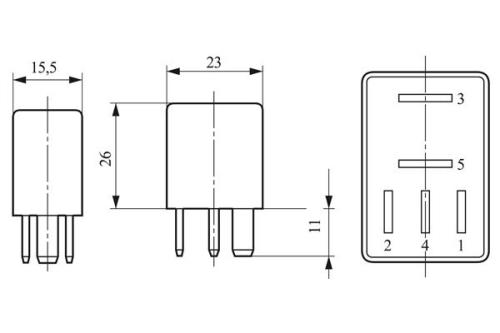 Bosch 30 Amp Mini-Relay (Audi Opel Skoda Vauxhall VW) MR107 332201107 - 0332011007DRANWHCO00MM.jpg