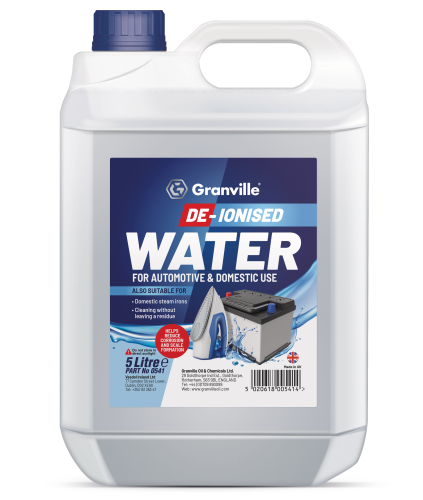 Granville 5 Litre Battery Top Up Water (De-ionised Water) Maintenance 0541GRAN - 0541_GRANVILLE_BATTERY_TOP_UP_WATER_5L.png