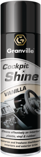 Granville 500ml Cockpit Shine Gloss Vanilla Scent Aerosol 0885GRAN - 0885_GRANVILLE_COCKPIT_SHINE_GLOSS_500ML.png