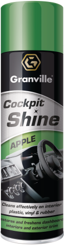 Granville 500ml Cockpit Shine Gloss Apple Scent Aerosol 0889GRAN - 0889_GRANVILLE_COCKPIT_SHINE_GLOSS_500ML.png