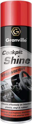 Granville 500ml Cockpit Shine Gloss Strawberry Scent Aerosol GRV0890 - 0890_GRANVILLE_COCKPIT_SHINE_GLOSS_500ML.png