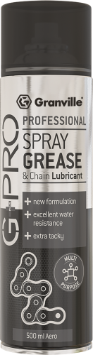 Granville 500ml G Pro Spray Grease and Chain Lubricant (motorcycle) 1081GRAN - 1081_GANDPRO_SPRAY_GREASE_AND_CHAIN_LUBRICANT_500ML.png