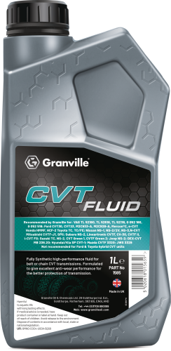 Granville 1 Litre CVT Fluid Transmission Oil (Red) Anti-shudder 1565GRAN - 1565_GRANVILLE_CVT_FLUID_1L.png