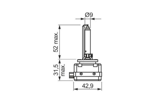 Bosch Volvo Xenon HID 42V 35W Gas-Discharge Lamp D3S PK32D-5 1987302853 - 1987302907DRFRWHCO00MM.jpg