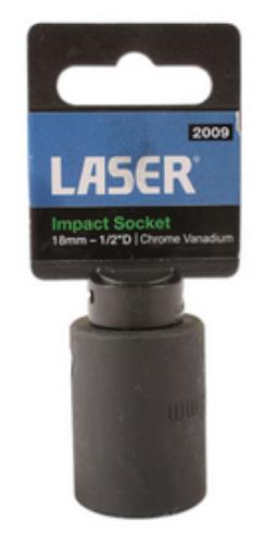 Laser Tools Impact Socket 1/2 Inch Drive 18mm 2009LT - 2009Image2.jpg