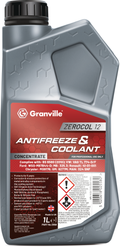 Granville 1 Litre Zerocol 12 Red Antifreeze and Coolant Concentrate 2558GRAN - 2558_GRANVILLE_ZEROCOL_12_RED_ANTIFREEZE_1L.png