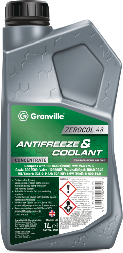 Granville 1 Litre Zerocol 48 Green Antifreeze (HD Diesel Engine) 2597GRAN - 2597_GRANVILLE_ZEROCOL_48_GREEN_ANTIFREEZE_1L.png