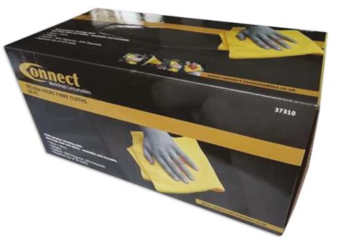 Laser Tools 50 Microfibre Yellow Cloths in Dispenser Box 37310LT - 37310BoxImage4.jpg