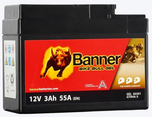 Banner Bike Bull Battery GEL 503 01  12v Motorcycles 023 503 01 0101  - 50301-Ban.jpg