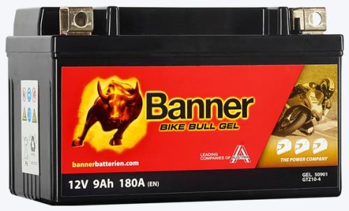 Banner Bike Bull Battery GEL 509 01  12v Motorcycles 023 509 01 0101  - 50901-Ban.jpg