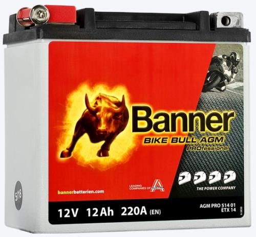Banner Bike Bull Battery AGM PRO 514 01  12v Motorcycles 024 514 01 0101  - 51401-Ban.jpg
