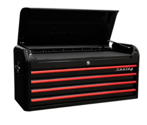 Sealey Retro Style EW Topchest & Rollcab 10 Drw Red/Black AP41COMBOBR - AP41COMBOBRTop.jpg