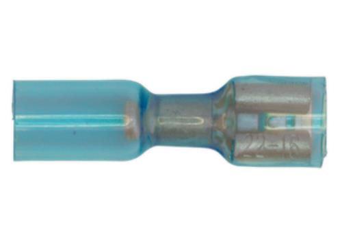 Sealey Heat Shrink Push-On Terminal 6.4mm Female Blue Pack of 25 BTSPF25 - BTSPF25Image1.jpg