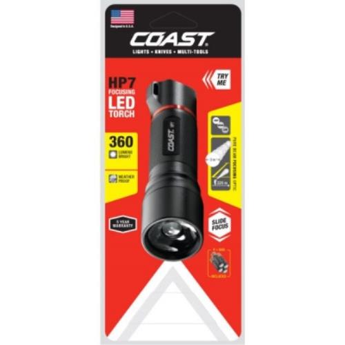 Coast HP7 PLUS FOCUSING  LED TORCH HP7PLUS + Free HL7 - COAHP7Plus.jpg