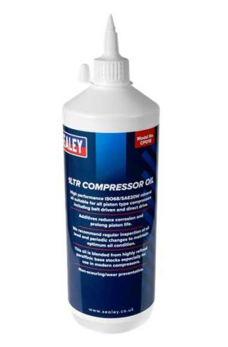 Sealey 1 Litre Bottle of Compressor Oil ISO68 SAE20W CPO1S-SEA - CPO1SImage1.jpg