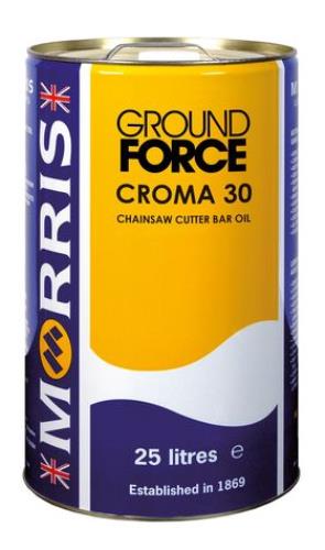 Morris Lubricants Ground Force Croma 30 Chain Saw Oil 25 Litres CRO025-MOR - CRO025Morris_25L_tin_CF_CROMA_30.jpg