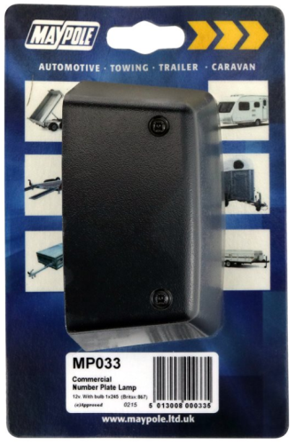 Maypole Britax 867.00.12V - Commercial Number Plate Lamp MP033 - CommNumberPlateLamp.png
