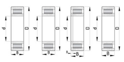 Codex Roller Bearings NU 211 Single-Row Cylindrical Roller Bearings - CylindricalIllustration1.png