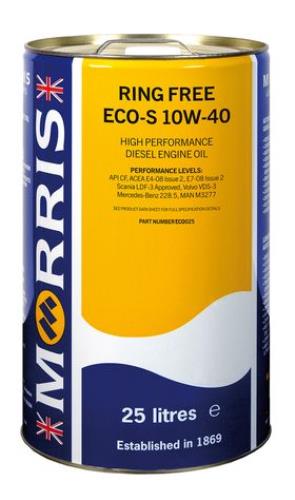 Ring Free Eco-S 10w-40 High Perfomance Diesel Engine Oil 25L ECO025-MOR - ECO025Morris_25L_Ring_Free_ECO-S_10W-40.jpg