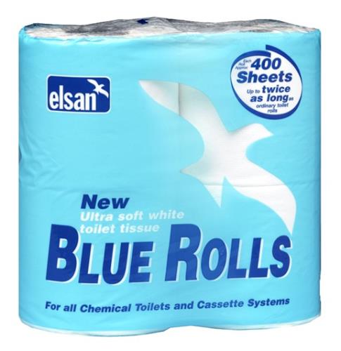 Elsan Ultra Soft - Pack of 4 Toilet Rolls 400 Sheets PR ROL04 - ElsanUltraSoftToiletRolls.jpg