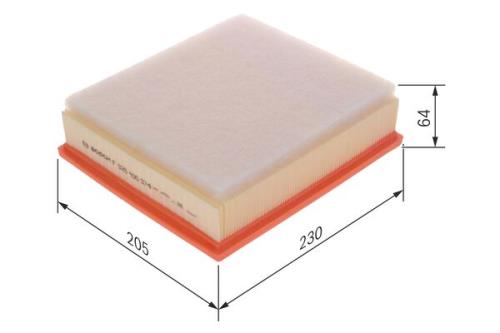 Bosch Rectangular BMW Car Air Filter Air Cleaner Element (insert) S0374 F026400374 - F026400374PHANWHCO00MM.jpg