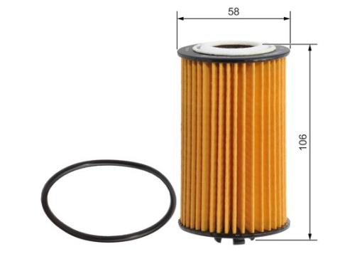 Bosch Car Oil Filter Element with Seal (Oil Filter Insert) P7006 F026407006 - F026407006PHANWHCO00MM.jpg