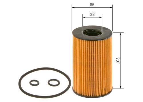 Bosch Car Oil Filter Element (Insert) Audi Seat Skoda VW P7023 F026407023 - F026407023PHANWHCO00MM.jpg