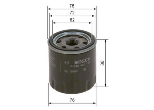 Bosch Car Oil Filter (Fiat Ford Landrover Rover Peugeot) P7188 F026407188 - F026407188PHANWHCO00MM.jpg