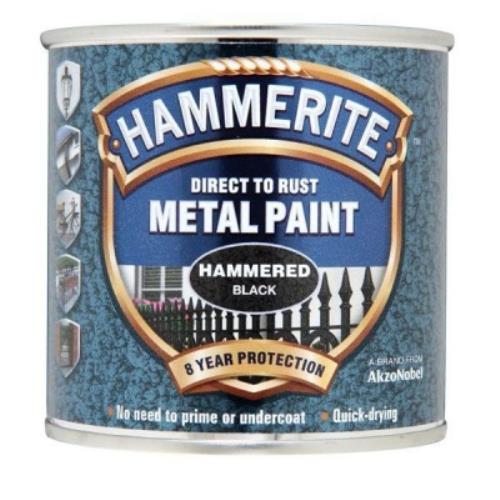 Hammerite HAMMERED BLACK METAL PAINT 250ML 5084792 - HAM5084792.jpg