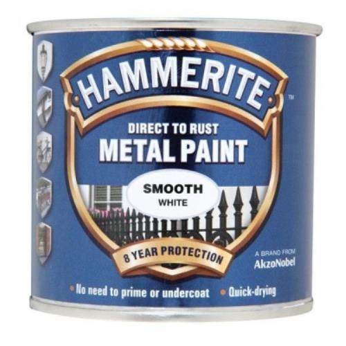 Hammerite SMOOTH WHITE 250 ML Tin HAM5084857 - HAM5084857.jpg