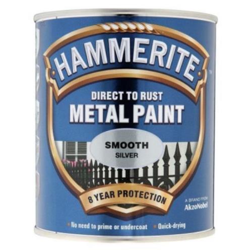 Hammerite SMOOTH SILVER 750ML Metal Paint 5092808 - HAM5092808.jpg