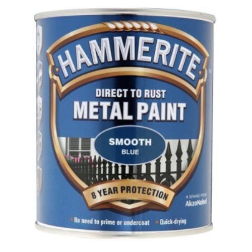 Hammerite SMOOTH BLUE 750ML Metal Paint 5092826 - HAM5092826.jpg