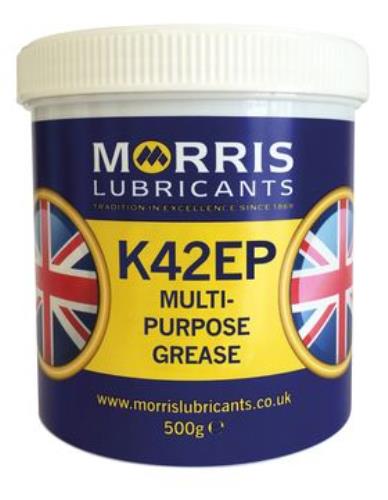 Morris Lubricants K42 EP Lithium Multipurpose Grease 500GM KFT500-MOR - KFT500_-_Morris_K42EP_Grease_-_500g.jpg