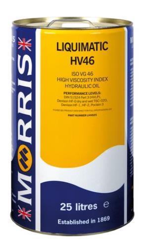 Morris Lubricants Liquimatic HV 46 Hydraulic Oil 25 Litres LHV025-MOR - LHV025Liquimatic_HV46_ai3n-3c.jpg