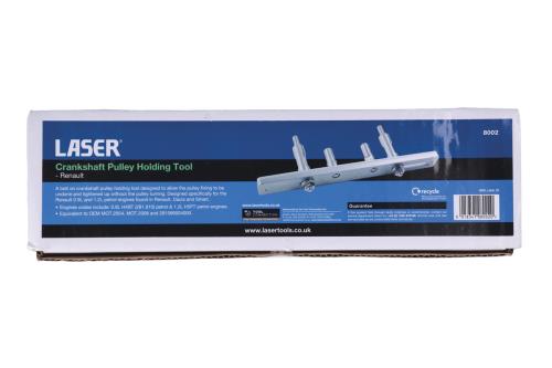 Laser Tools Crankshaft Pulley Holding Tool - for Renault 8002LT - LaserTools8002Image4.jpg
