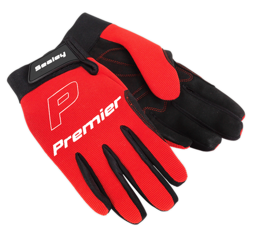 Sealey Red Mechanics Gloves Padded Palm - Extra Large Pair MG796XL - MG796LImage2.png