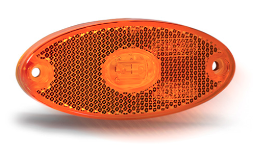 12-24V Slimline Oval LED Amber Marker Lamp with 1m QC Cable MP1655BQ - MP1655BQImage1.png