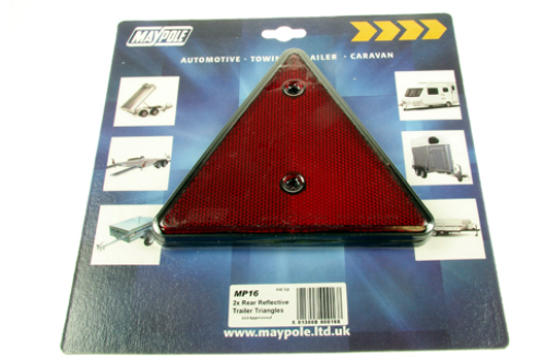 Maypole 140mm Reflective Red Trailer Triangle Reflector MP16 - MP16Image1.png