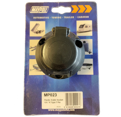 Maypole 12N Type 7 Pin Plastic Socket for caravan or trailer MP23 - MP23-Image1.png