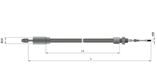 Maypole Knott IWT 1230mm Longlife Detachable Bowden Cable MP41312 - MP41312Image2.png