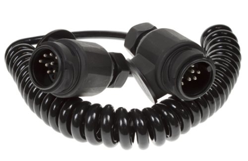 Maypole 1.5m 2 × 8 Pin Plugs and 8 Core Curly Connecting Lead MP5893 - MP5893-1.png