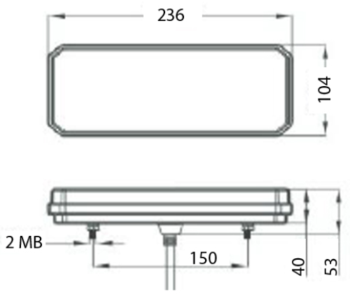 Maypole 10-30V LED GLO Left Hand Rear Combination Lamp MP8835BL - MP8835BLImage4.png