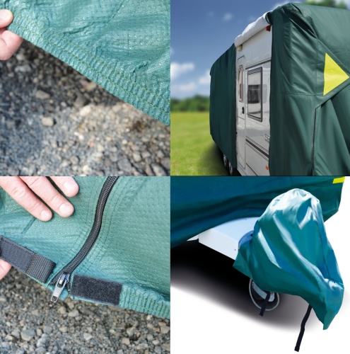 Maypole Premium Green Caravan Cover 4-Ply 4.1-5m (14-17