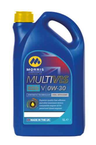 Morris Lubricants Multivis ECO V 0W-30 Engine Oil 5 Litres MZT005-MOR - MZT_005.png