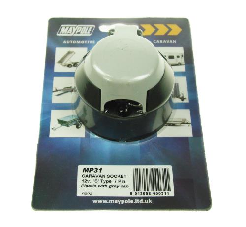 Maypole 12S Type 7 Pin Plastic Socket ideal for caravans MP31 - Maypole031DP.jpg