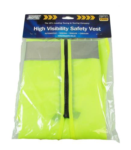Maypole XL High Visibility Safety Vest Yellow Class 2 MP119 - Maypole119DP.jpg