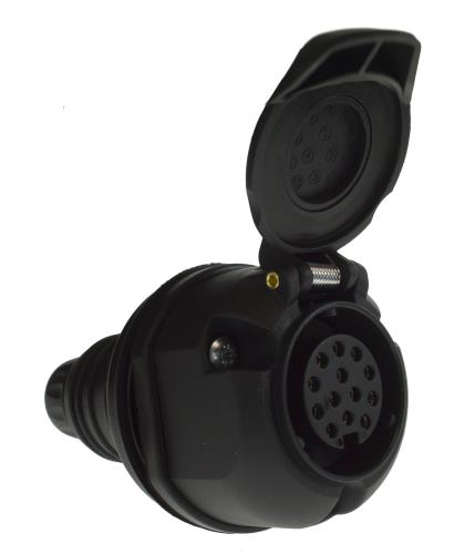 Maypole 12V 13 Pin Flying Extension Socket (caravan and trailer) MP125 - Maypole125B_OPEN.jpg