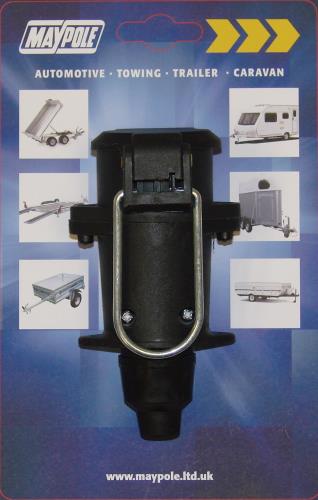 Maypole 12N Type 7 Pin Plastic Flying Socket (trailer caravan extensions) MP131 - Maypole131.jpg